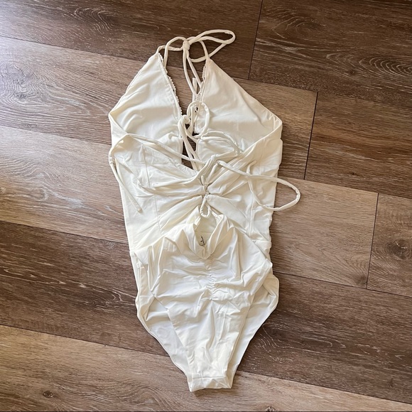 White one piece Swimsuit - Picture 2 of 2